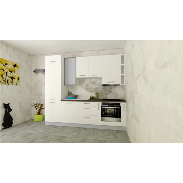 Horná skrinka EXPRES WD9002 š90 x v72cm - biela vysoký lesk