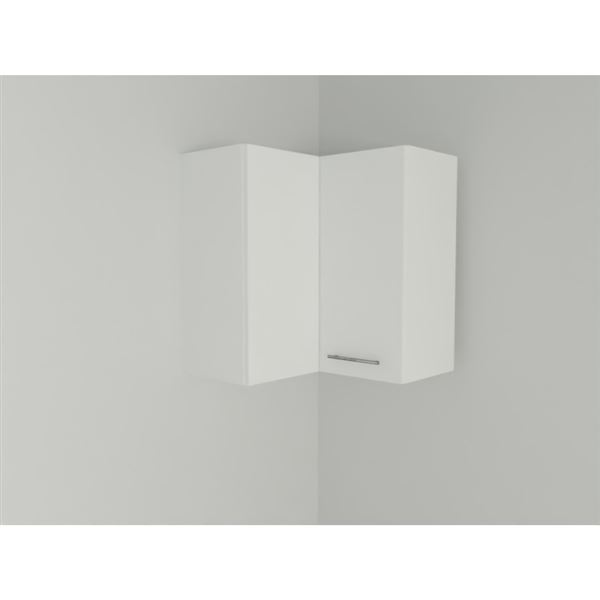 Horná skrinka EXPRES WE6502 š65 x v72cm rohová - biela vysoký lesk
