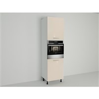 Vysoká skriňa EXPRES GO6002 š60 x v 204cm na rúru s výškou 60cm - satin vysoký lesk