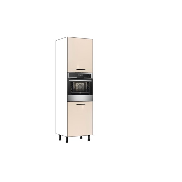 Vysoká skriňa EXPRES GO6002 š60 x v 204cm na rúru s výškou 60cm - satin vysoký lesk