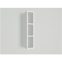 Horná skrinka EXPRES WR1502 š15 x v72cm otvorená - biela vysoký lesk
