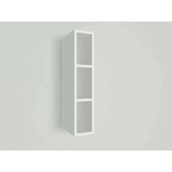 Horná skrinka EXPRES WR1502 š15 x v72cm otvorená - biela vysoký lesk
