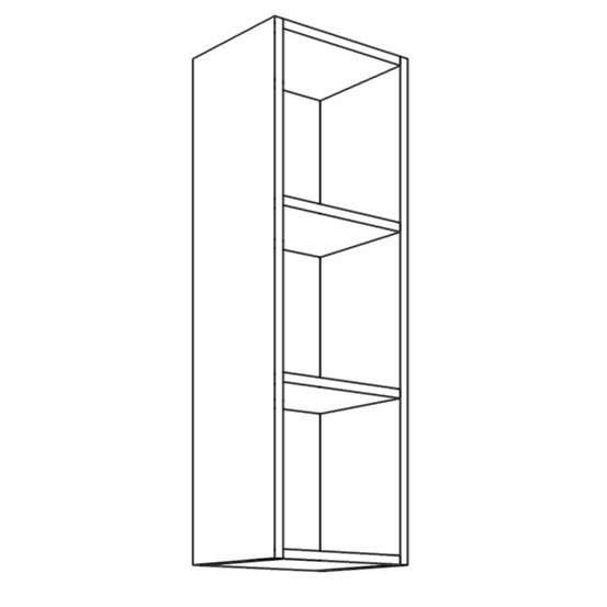 Horná skrinka EXPRES WR1503 š15 x v100cm - biela vysoký lesk