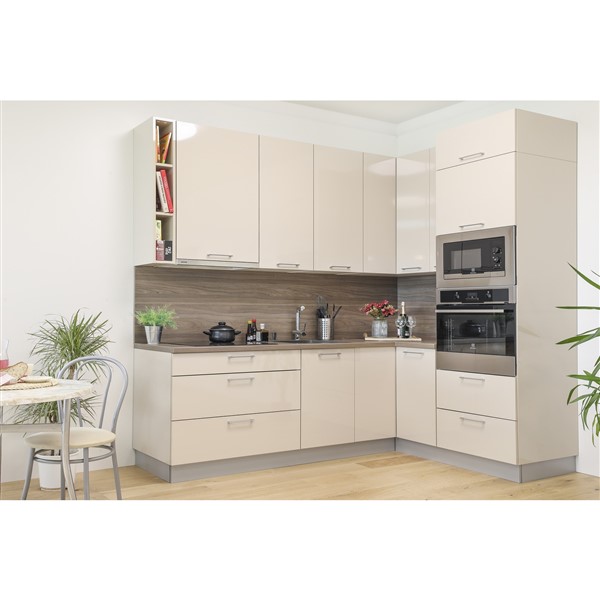 Dolná skrinka EXPRES UALUX90, 3x zásuvka LUX - satin vysoký lesk