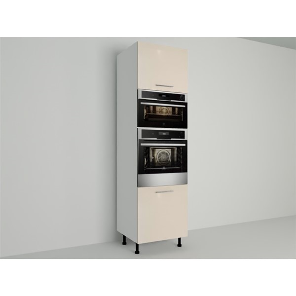 Vysoká skriňa EXPRES GMDK386002 š60 x v204cm na rúru 60cm a mikrovlnku 38cm - satin vysoký lesk