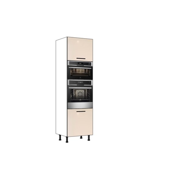 Vysoká skriňa EXPRES GMDK386002 š60 x v204cm na rúru 60cm a mikrovlnku 38cm - satin vysoký lesk