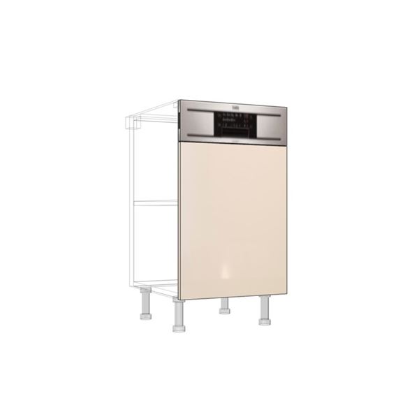 Dvierka EXPRES GSB45 pre umývačku s panelom 45cm - satin vysoký lesk