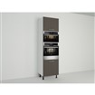 Vysoká skriňa EXPRES GMDK386002 š60 x v204cm na rúru 60cm a mikrovlnku 38cm - antracit vysoký lesk