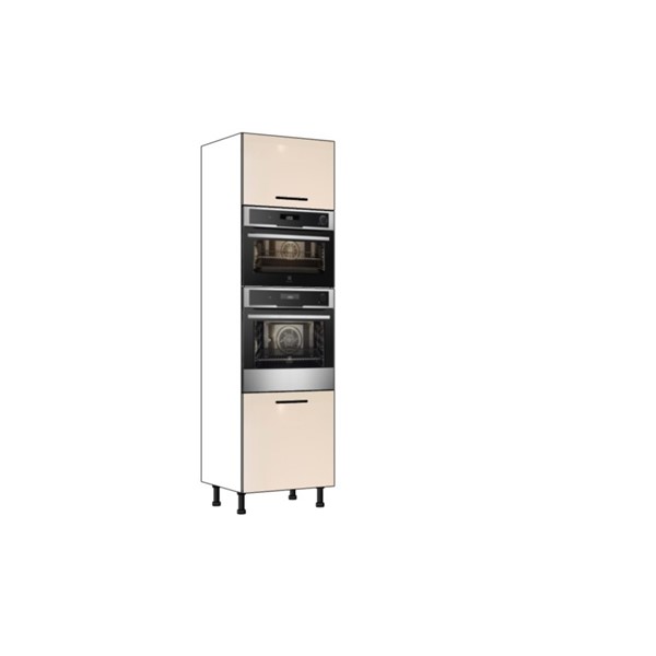 Vysoká skriňa EXPRES GMDK456002 š60 x v204cm na rúru 60cm a mikrovlnku 45cm - satin vysoký lesk