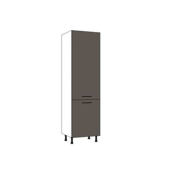 Vysoká skriňa EXPRES HDV6002 š60 x v204cm - antracit vysoký lesk