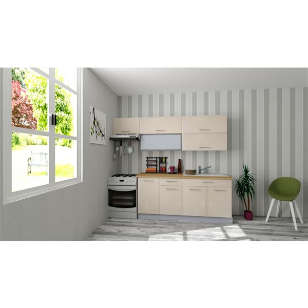 Dolná skrinka EXPRES USLUX45, 1x dvierka, 1x zásuvka LUX - satin vysoký lesk