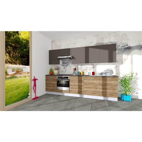 Horná skrinka EXPRES WD6002 š60 x v 72cm - antracit vysoký lesk