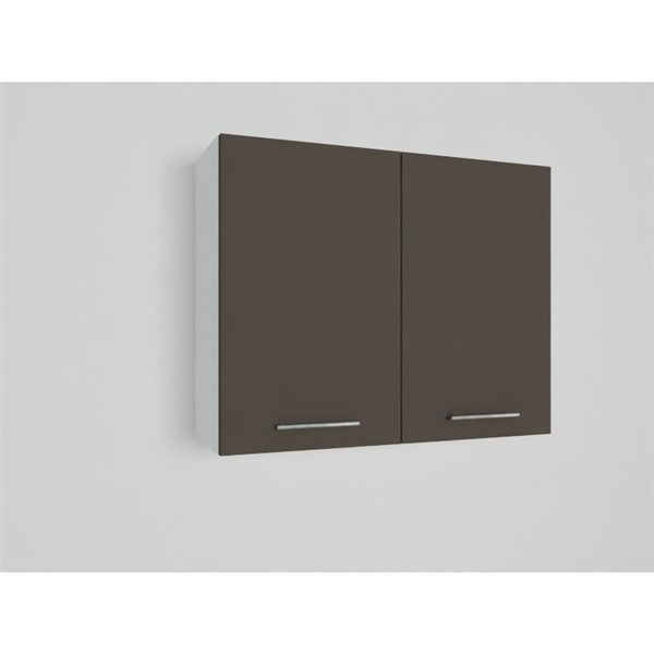 Horná skrinka EXPRES WD9002 š90 x v72cm - antracit vysoký lesk