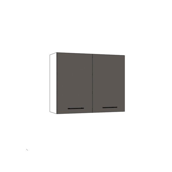 Horná skrinka EXPRES WD9002 š90 x v72cm - antracit vysoký lesk