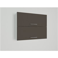 Horná skrinka EXPRES WFL9002 š90 x v 72cm s 2 výklopnými dvierkami - antracit vysoký lesk