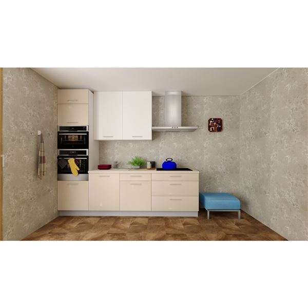 Dolná skrinka EXPRES USLUX60, 1x dvierka, 1x zásuvka LUX - satin vysoký lesk