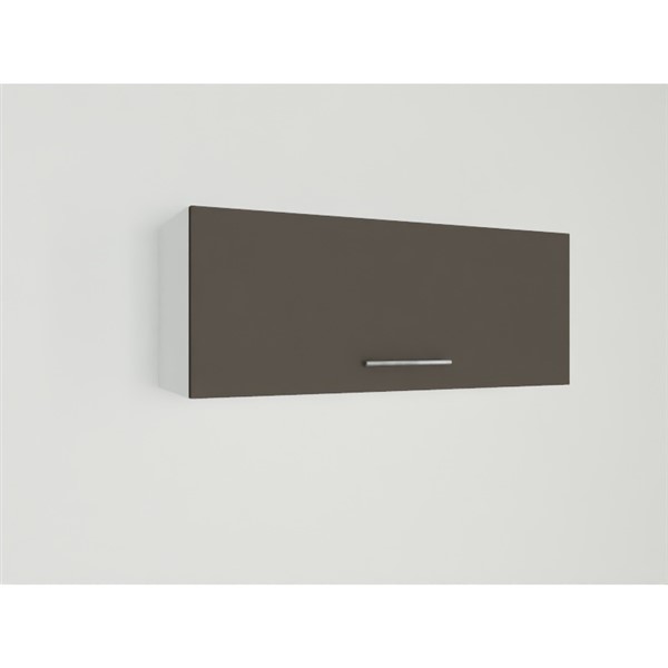 Horná skrinka EXPRES WK9036 š90 x v36cm s výklopnými dvierkami - antracit vysoký lesk