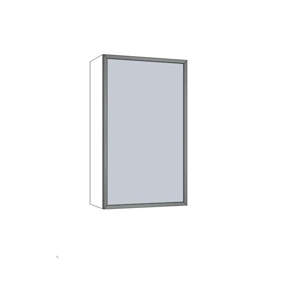 Horná skrinka EXPRES WG6003 š60 x v100cm so sklenenými dvierkami - biela vysoký lesk