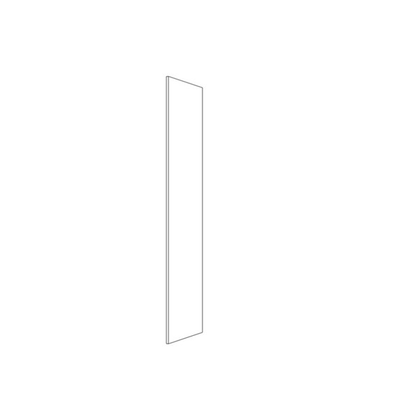 SSHR5602 Pravá vymeniteľná bočnica pre vysokú skriňu 204x56cm - biela vysoký lesk