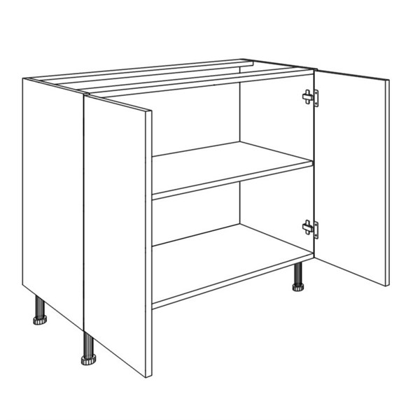 Kuch. blok EXPRES 50 Š/V/H: 377x204x60cm - biela vysoký lesk
