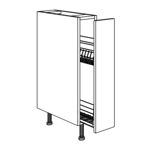 Kuch. blok EXPRES 30 172x217cm - antracit vysoký lesk