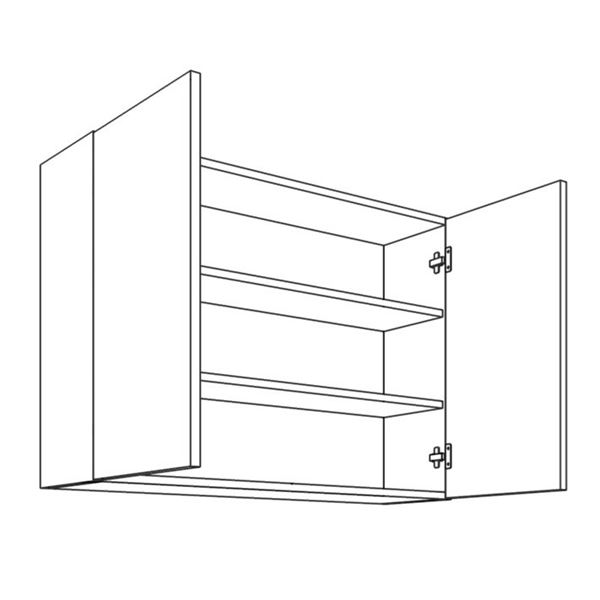 Kuch. blok EXPRES 10 Š/V/H: 242x204x60cm - satin vysoký lesk