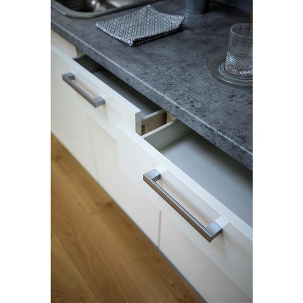 Kuch. blok EXPRES 1500  Š/V/H: 150x204x60cm - biela vysoký lesk 