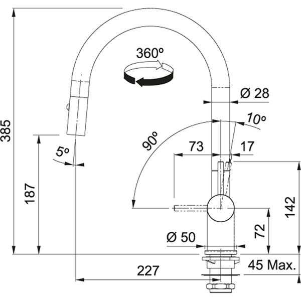 Franke FN 4090.902 matná biela so sprchou