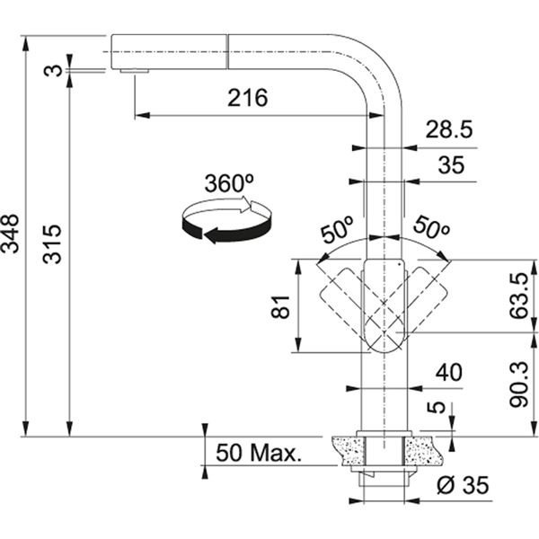 Franke 7852 MYTHOS Celonerez