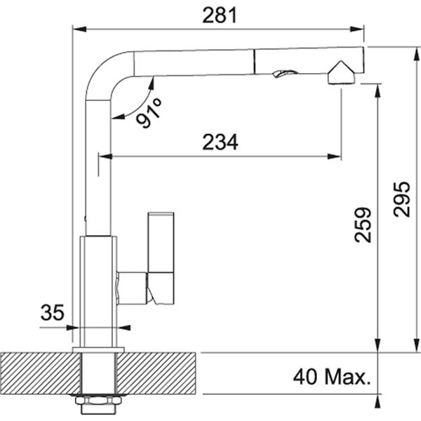 Franke FG 0392.094 biela ľadová so sprchou
