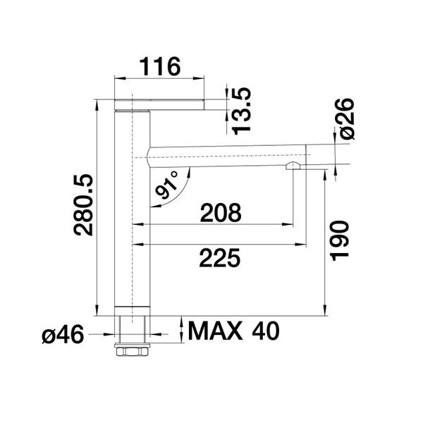 Blanco LINEE chróm 517 594