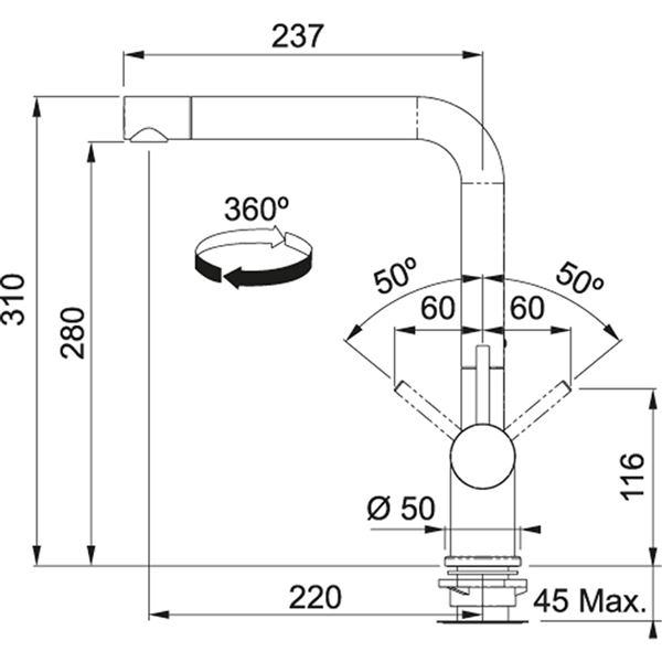 Franke FN 6100.099 grafit